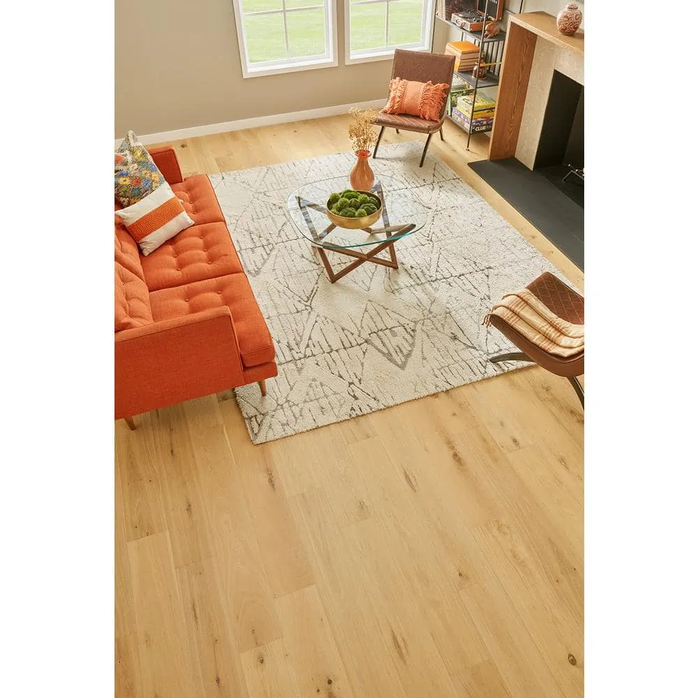 Pergo Defense+ Linen Oak 3/8 in. T x 7.5 in. W Click Lock W Brushed Distressed Engineered Hardwood Flooring (24.5 sq.ft./case), photo 4 of 13