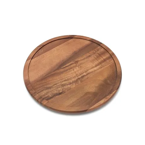 14 in. Acacia Lazy Susan Turntable