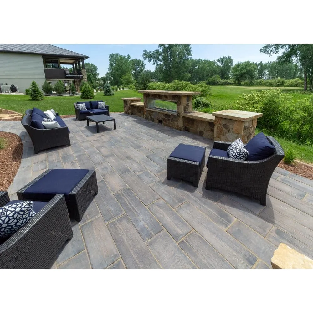 Silver Creek Stoneworks Barn Plank 35 in. x 9.75 in. x 2 in. Mahogany Concrete Paver (20-Piece/47.40 sq. ft./Pallet), photo 5 of 5