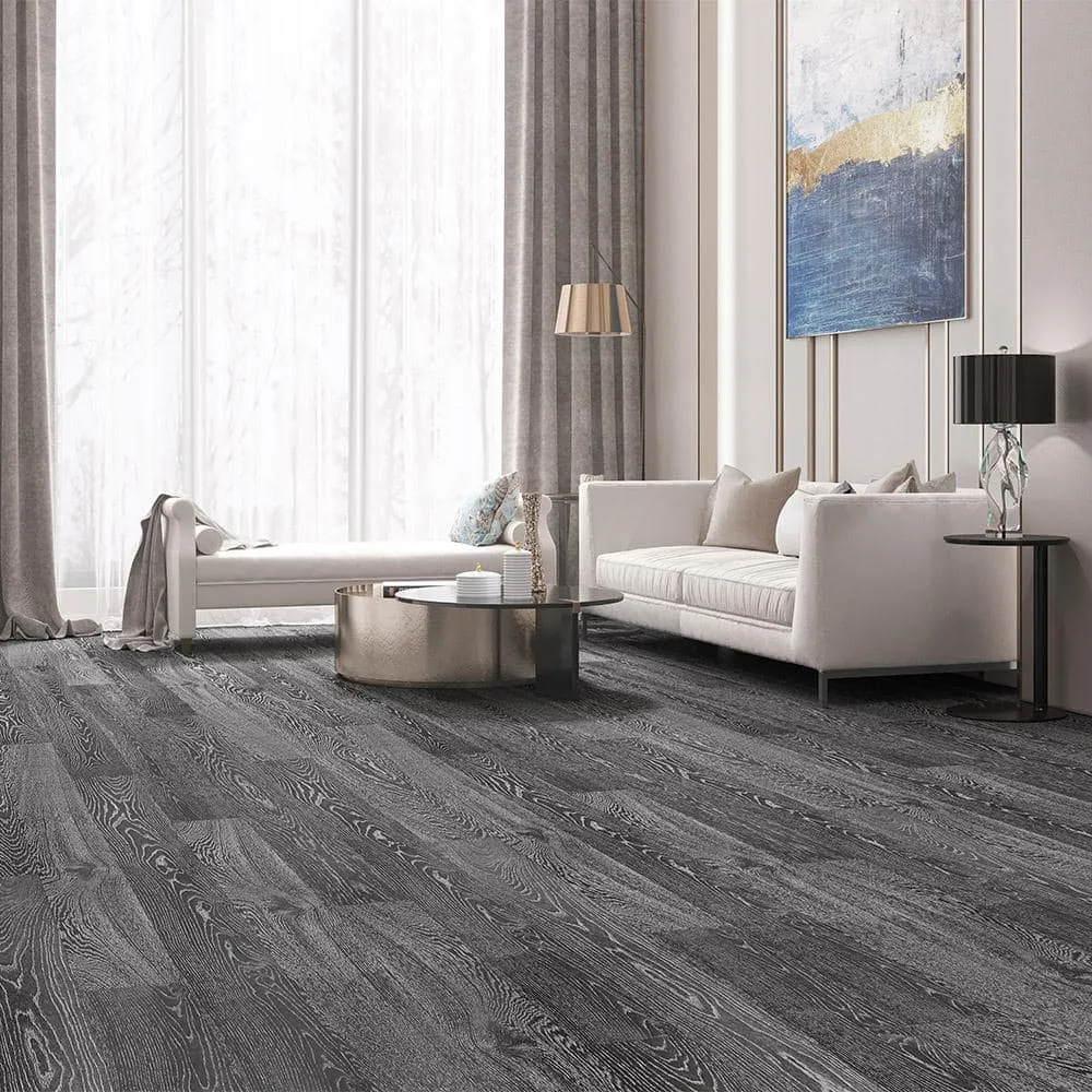 ACQUA FLOORS Majestic Marquee 1/4 in. T x 7.5 in. W Click Lock Wire Brushed Engineered Hardwood Flooring (23.32 sq.ft./case), photo 2 of 2