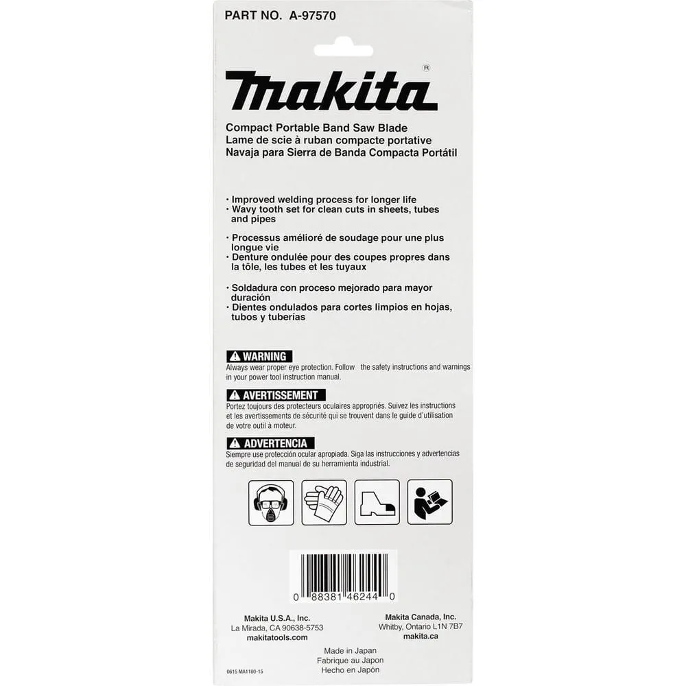 Makita 32-7/8 in. 18 TPI Compact Portable Band Saw Blade, Bi-Metal (For 32-7/8 in. Saws), photo 6 of 6