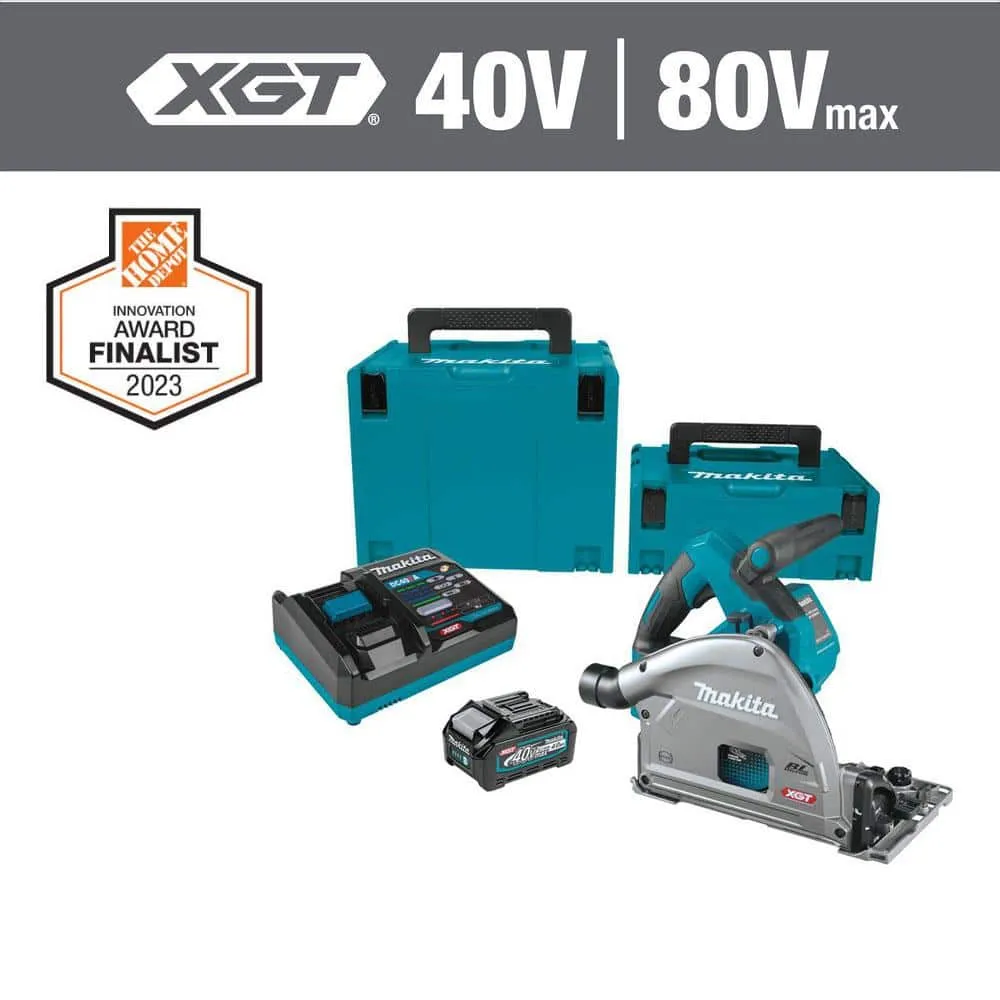 Makita 40V max XGT Lithium-Ion Brushless Cordless 6-1/2 in. Plunge Circular Saw Kit, AWS Capable, (4.0Ah), photo 12 of 13