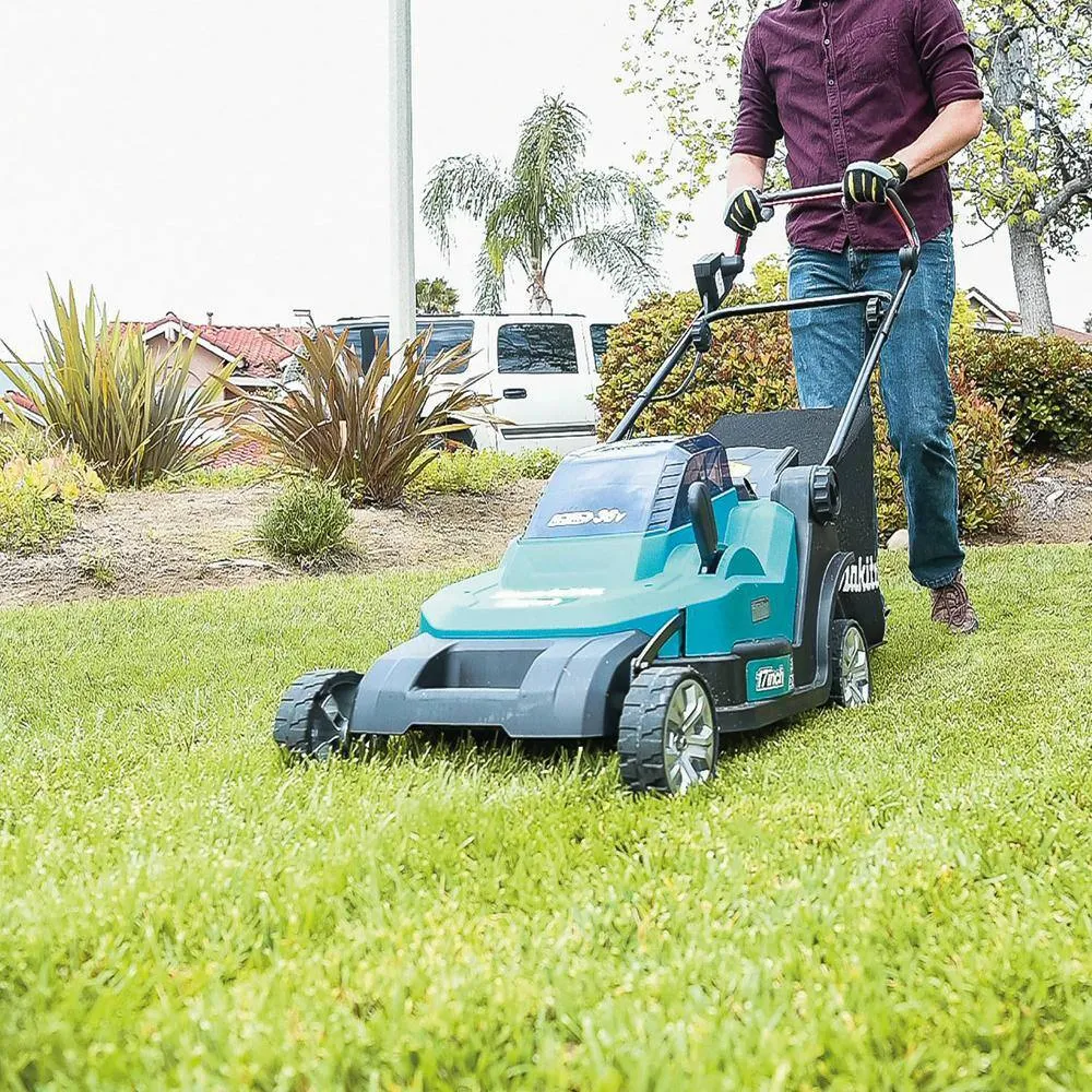 Makita 18V X2 (36V) LXT Cordless 17 in. Residential Lawn Mower Kit (5.0Ah) with 18V LXT Grass Shear, Tool Only, photo 12 of 13