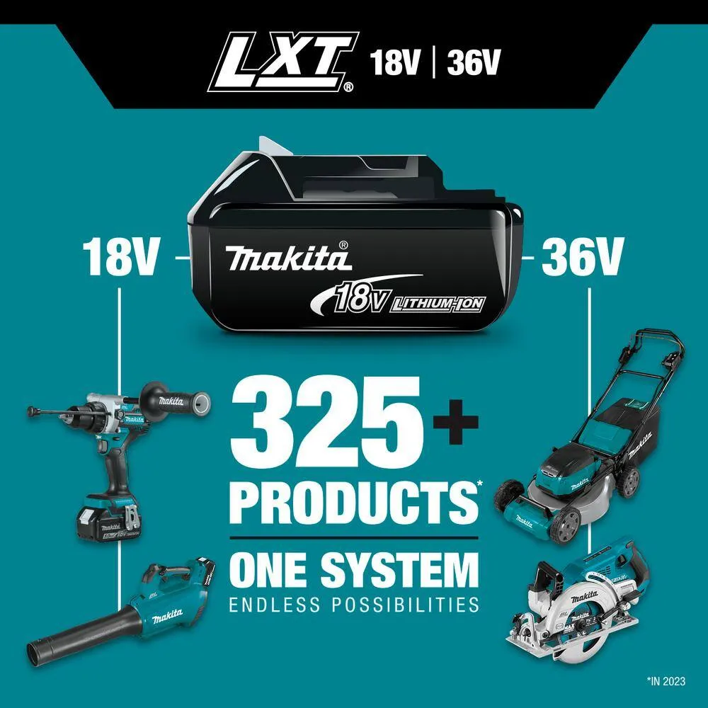 Makita 18V X2(36V) LXT Lithium-Ion Cordless 21 in. Walk Behind Lawn Mower Kit w/4 Batteries 5.0Ah with 18V Blower, Tool Only, photo 2 of 13