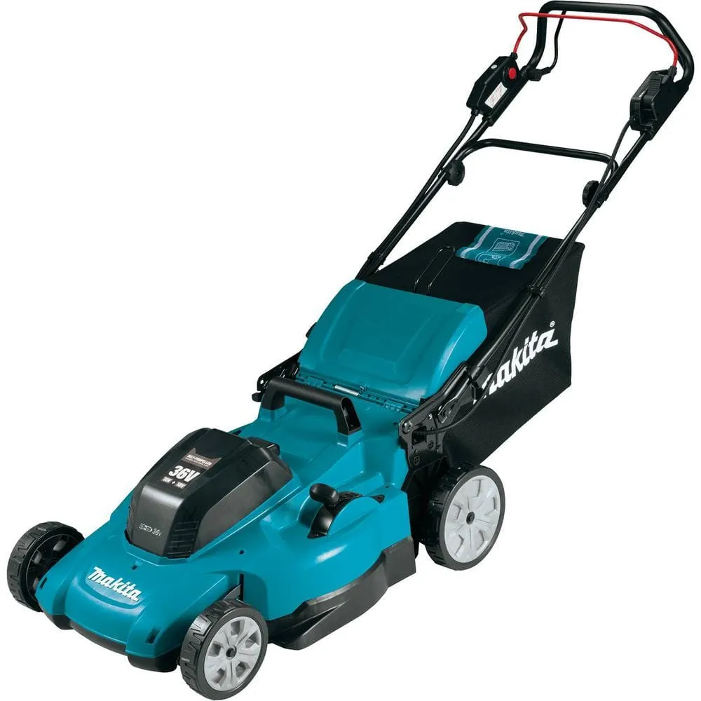 Makita 18V X2 (36V) LXT Lithium-Ion Cordless 21 in. Walk Behind Lawn Mower Kit w/4 batteries (5.0Ah), photo 3 of 12
