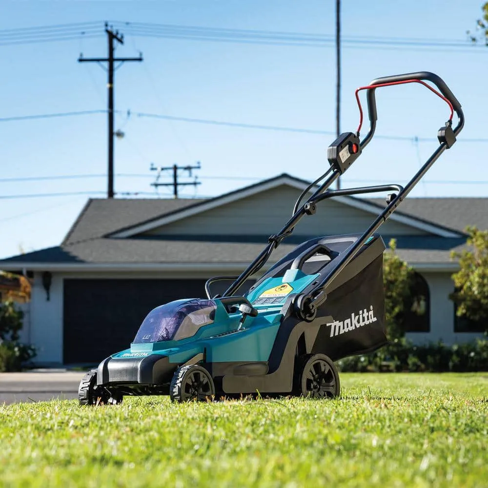 Makita 13 in. 18V LXT Lithium-Ion Cordless Walk Behind Push Lawn Mower Kit (4.0Ah), photo 4 of 10
