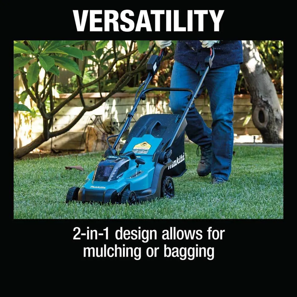 Makita 13 in. 18V LXT Lithium-Ion Cordless Walk Behind Push Lawn Mower Kit (4.0Ah), photo 8 of 10