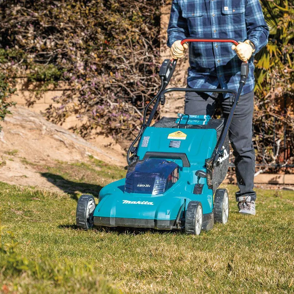 Makita 18V X2 (36V) LXT Lithium-Ion Cordless 19 in. Walk Behind Lawn Mower Kit w/4 batteries (4.0Ah), photo 9 of 13