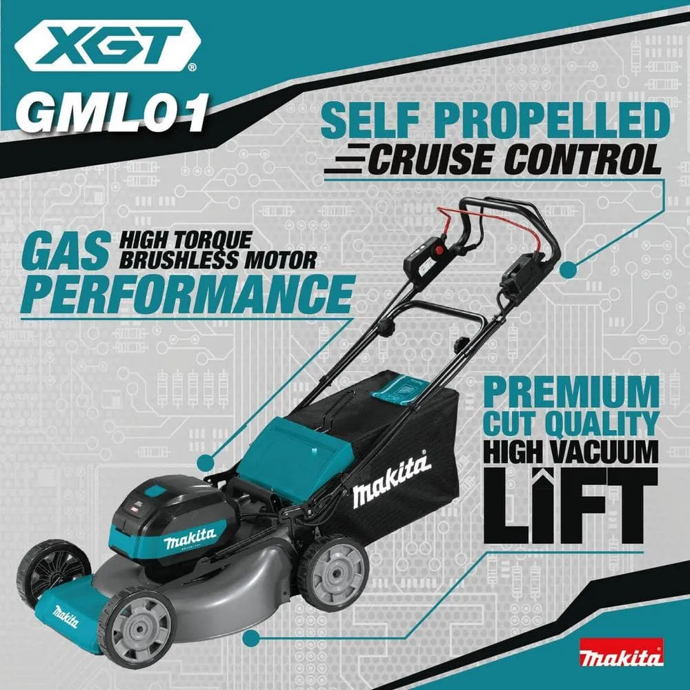 Makita 40V max XGT Brushless Cordless 21 in. Walk Behind Self-Propelled Commercial Lawn Mower Kit (4.0Ah), photo 2 of 14