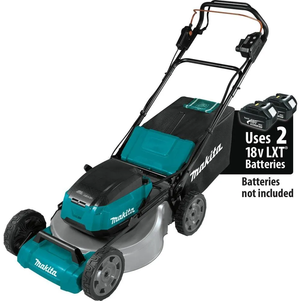 Makita 18V X2 (36V) LXT Cordless 21 in. Self-Propelled Commercial Lawn Mower, 4 Batteries (5.0Ah) & 13 in. String Trimmer, photo 7 of 14