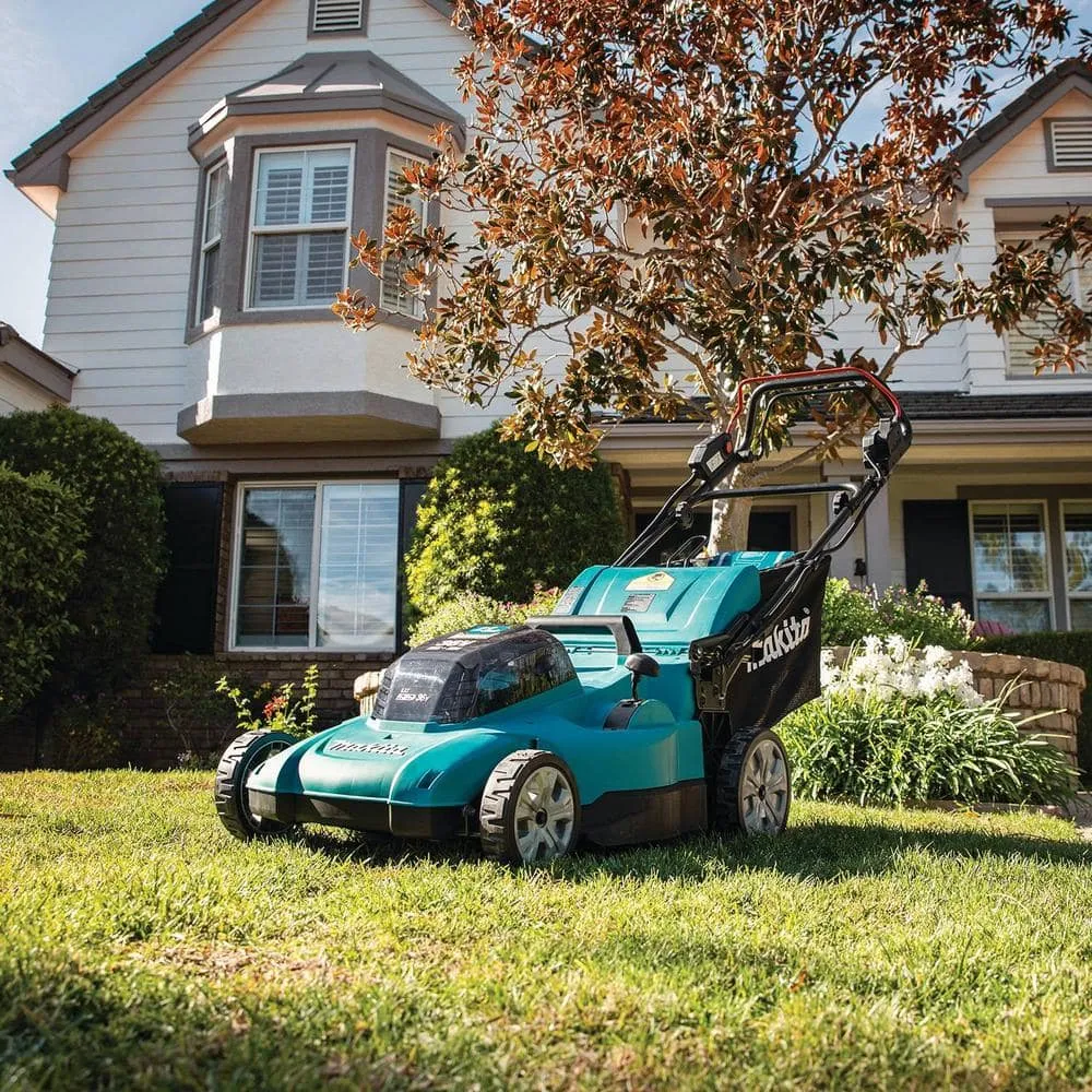 Makita 18V X2 (36V) LXT Lithium-Ion Cordless 21 in. Walk Behind Self-Propelled Lawn Mower Kit w/4 Batteries (5.0Ah), photo 14 of 14