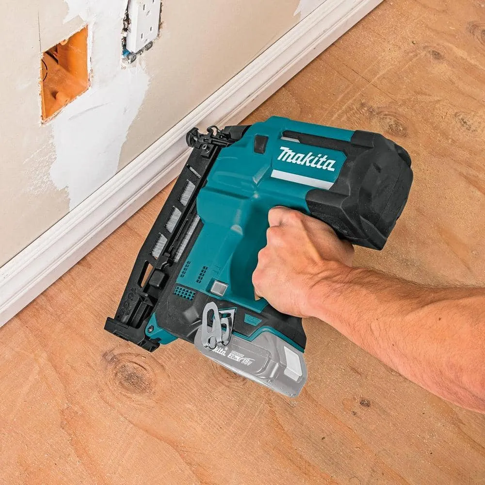 Makita 18V LXT Lithium-Ion 16-Gauge Cordless 2-1/2 in. Straight Finish Nailer (Tool Only), photo 3 of 15