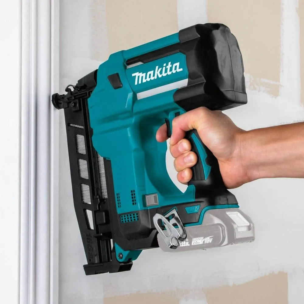 Makita 18V LXT Lithium-Ion 16-Gauge Cordless 2-1/2 in. Straight Finish Nailer (Tool Only), photo 7 of 15