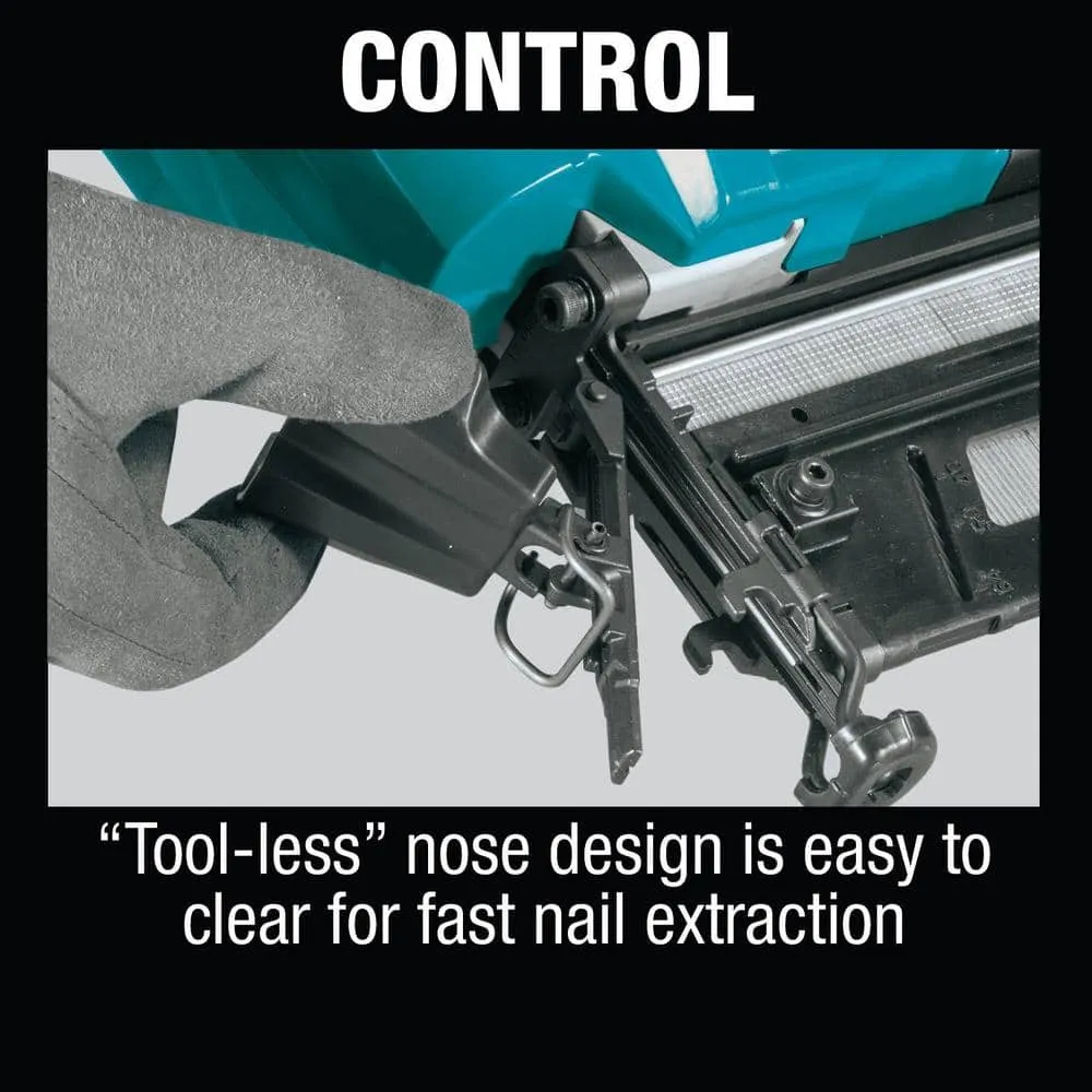 Makita 18V LXT Lithium-Ion 16-Gauge Cordless 2-1/2 in. Straight Finish Nailer (Tool Only), photo 8 of 15