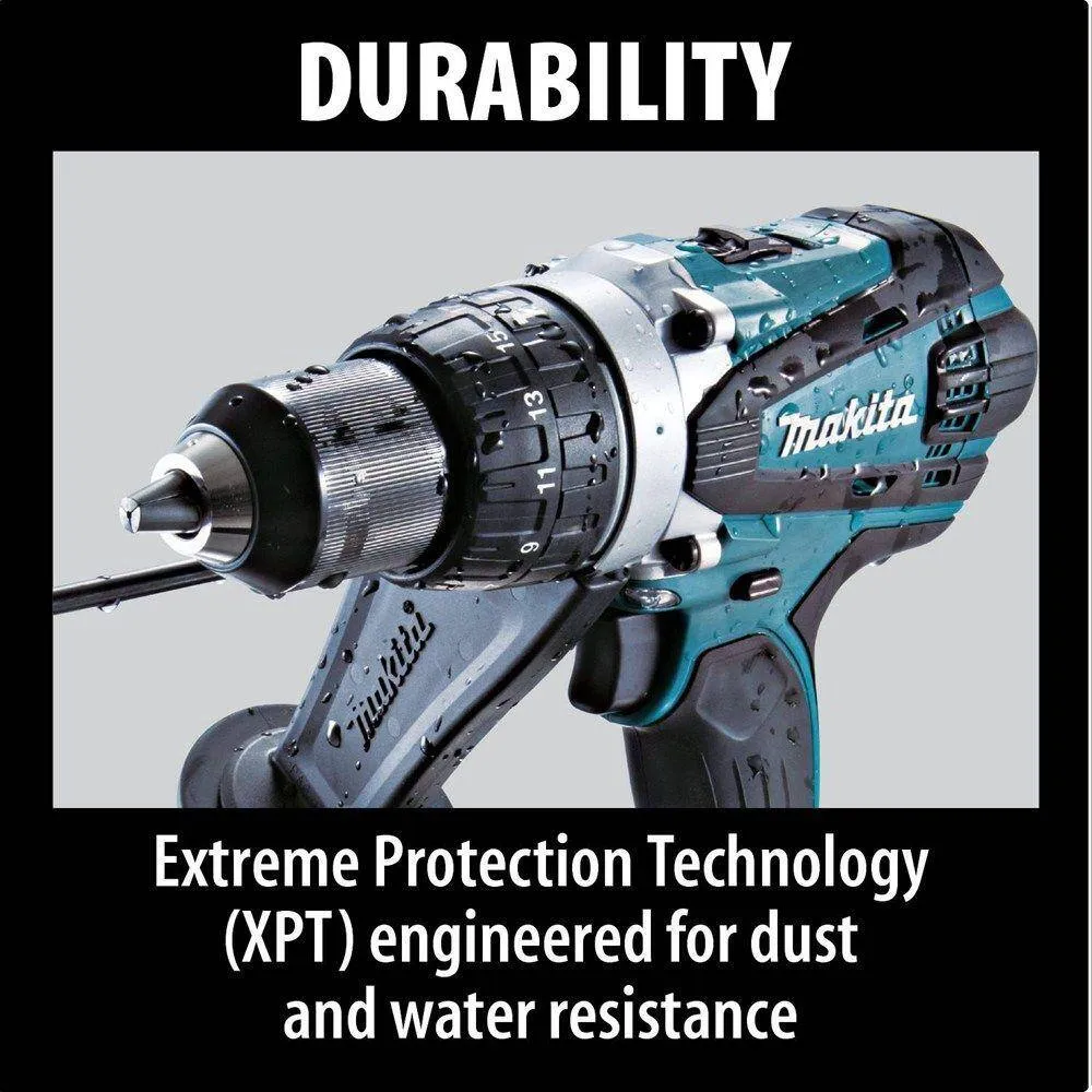 Makita 18V LXT Lithium‑Ion 1/2 in. Cordless Hammer Driver‑Drill Kit with (2) 4.0Ah Batteries, Charger and Case, photo 8 of 8