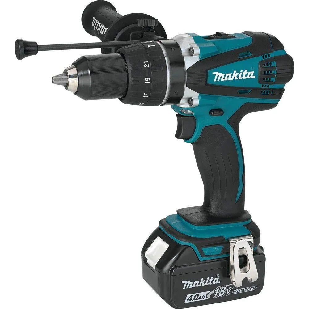 Makita 18V LXT Lithium‑Ion 1/2 in. Cordless Hammer Driver‑Drill Kit with (2) 4.0Ah Batteries, Charger and Case, photo 5 of 8