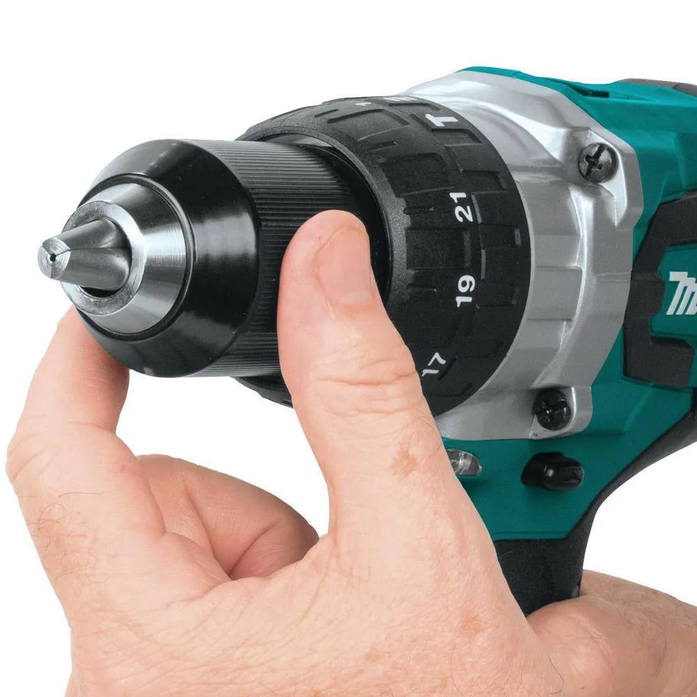 Makita 18-Volt LXT Brushless 1/2 in. Cordless Hammer Drill Kit with (2) 4.0Ah Batteries, Rapid Charger and Hard Case (XPH07MB), photo 5 of 8