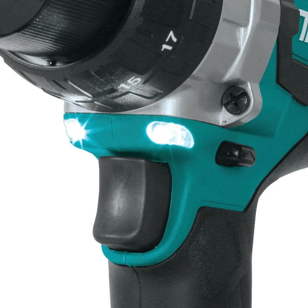 Makita 18-Volt LXT Brushless 1/2 in. Cordless Hammer Drill Kit with (2) 4.0Ah Batteries, Rapid Charger and Hard Case (XPH07MB), photo 6 of 8