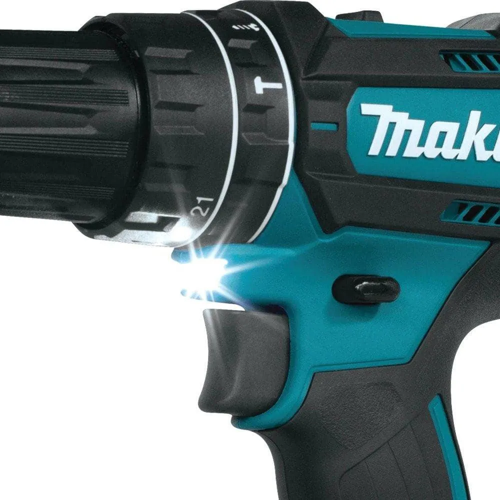 Makita 18V LXT Lithium‑Ion 1/2 in. Compact Cordless Hammer Driver‑Drill Kit with (2) 2.0Ah Batteries, Rapid Charger and Hard Case, photo 6 of 8