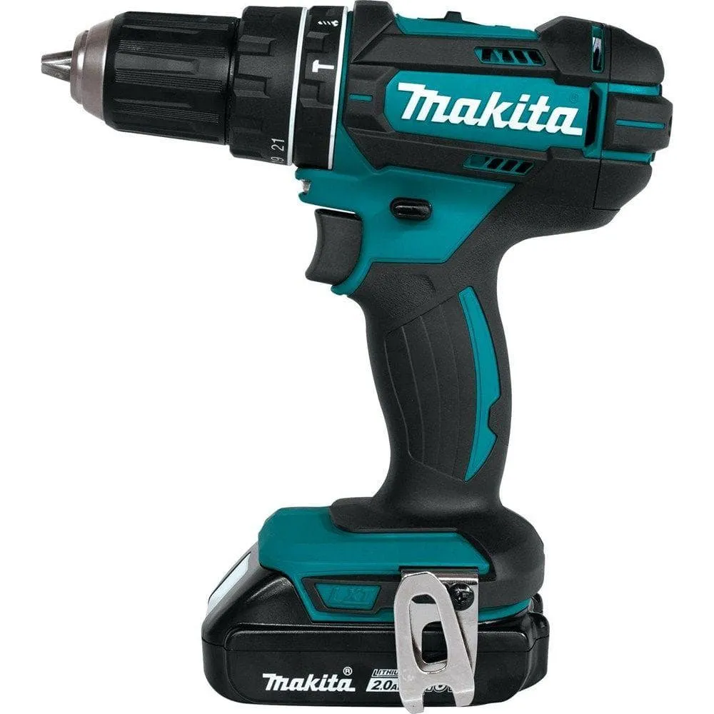 Makita 18V LXT Lithium‑Ion 1/2 in. Compact Cordless Hammer Driver‑Drill Kit with (2) 2.0Ah Batteries, Rapid Charger and Hard Case, photo 4 of 8