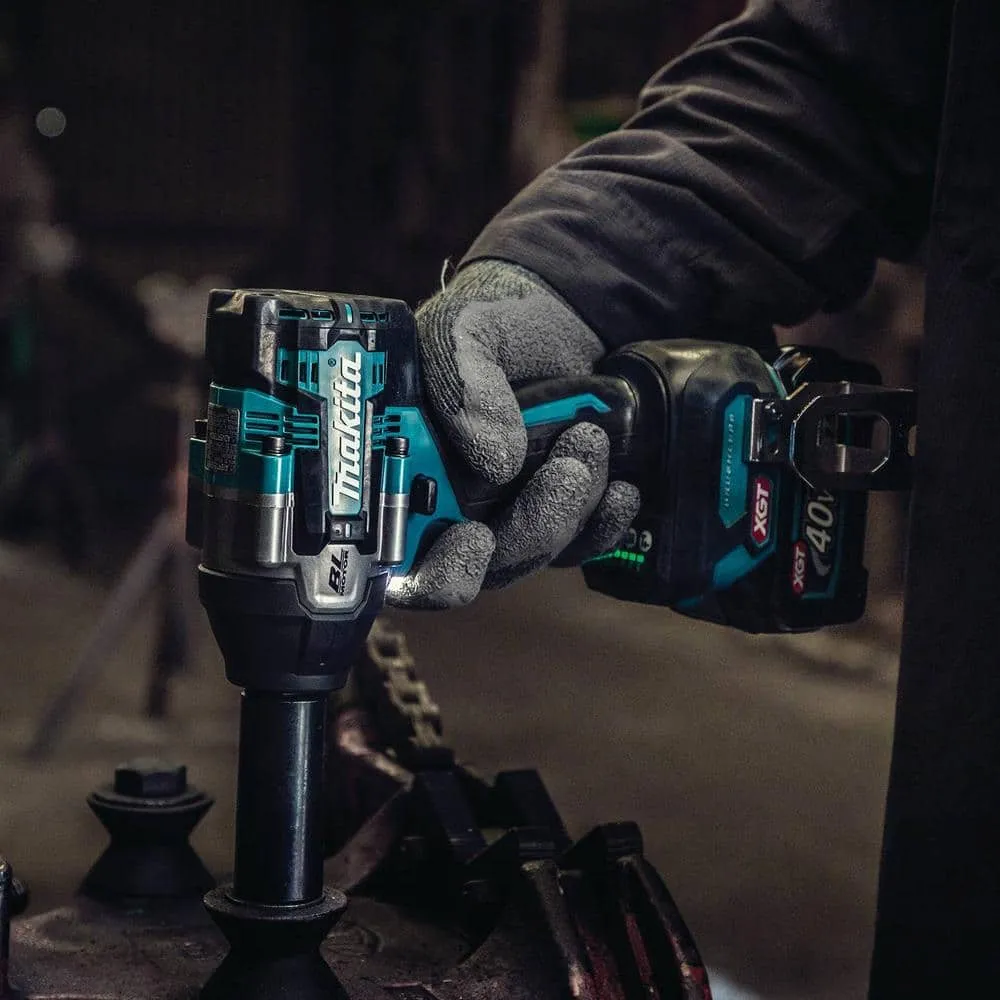 Makita 40V max XGT Brushless Cordless 4-Speed Mid-Torque 1/2 in. Impact Wrench KIt w/Friction Ring Anvil, 2.5Ah, photo 5 of 14