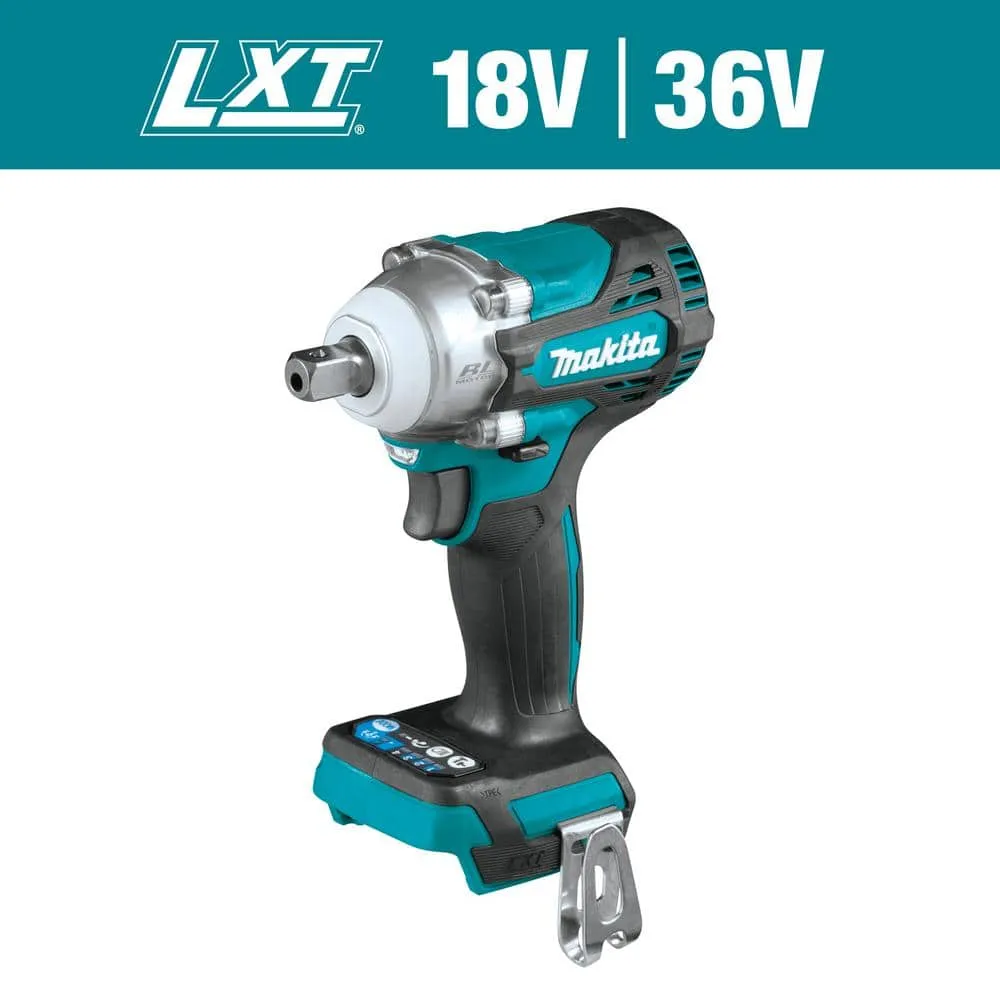 Makita 18V LXT Lithium-Ion Brushless Cordless 4-Speed 1/2 in. Impact Wrench with Detent Anvil (Tool-Only), photo 7 of 8
