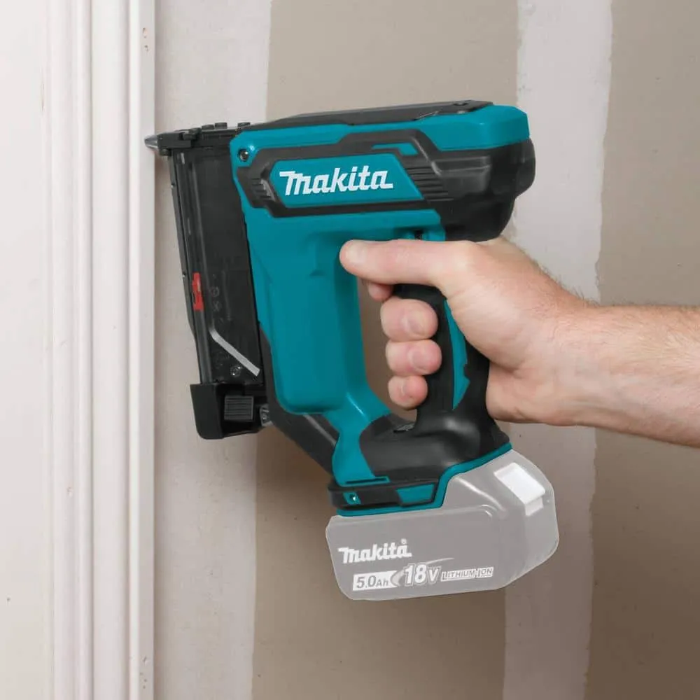 Makita 18V LXT Lithium-Ion 23-Gauge Cordless Pin Nailer (Tool-Only), photo 10 of 12