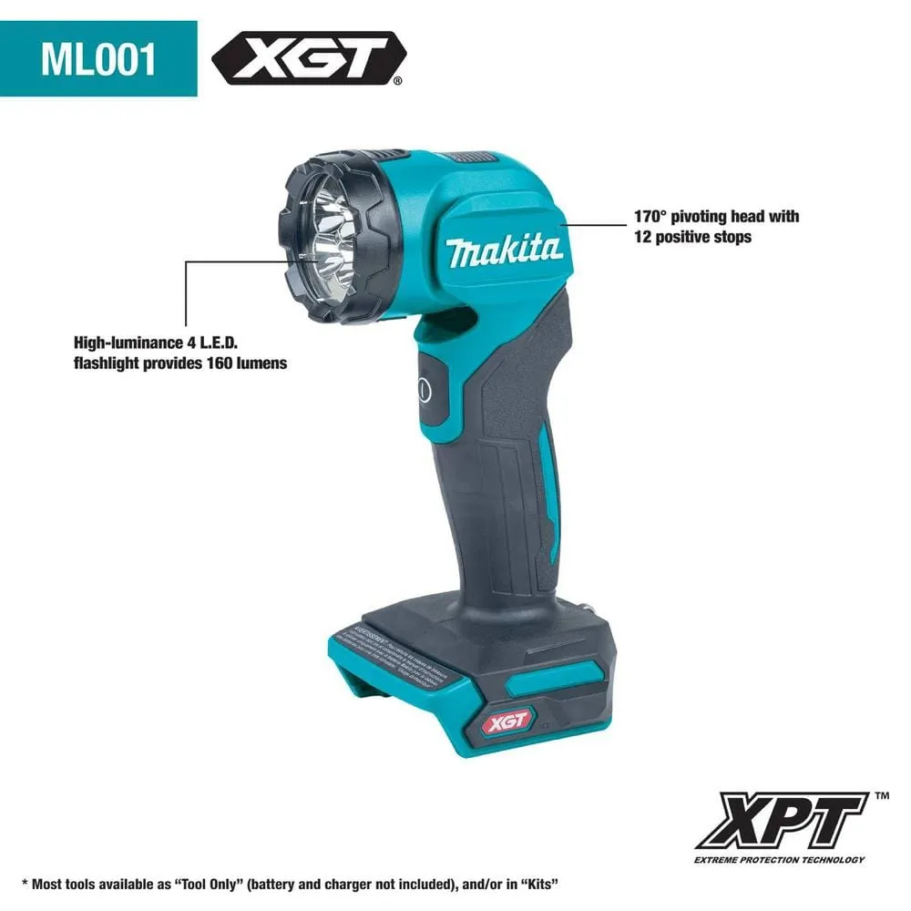 Makita 40V Max XGT Brushless Cordless 4-Piece Combo Kit (Hammer Driver-Drill/Impact Driver/Circ Saw/Flashlight) 2.5Ah/4.0Ah, photo 10 of 14