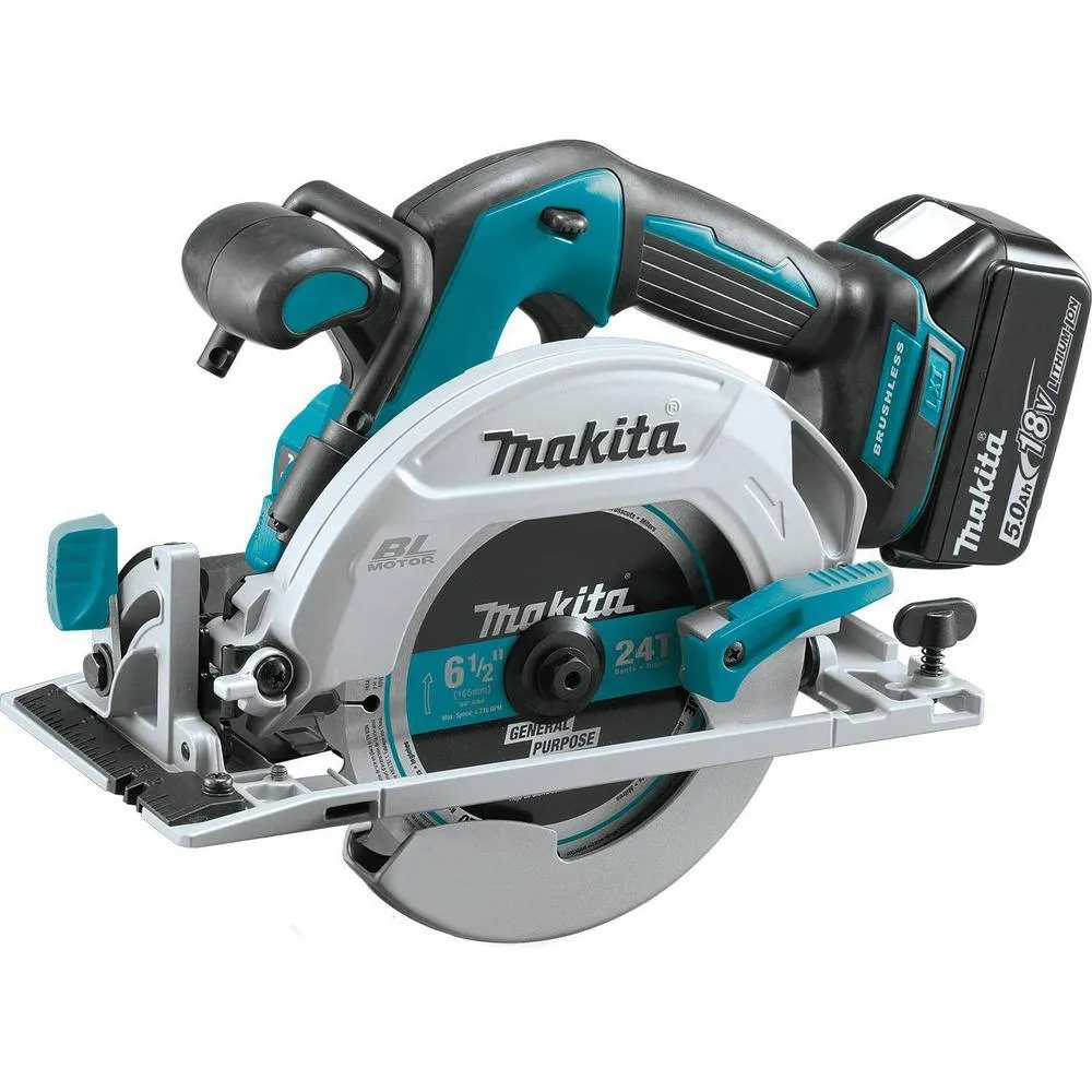 Makita 18V LXT Lithium-Ion Brushless Cordless Combo Kit (Hammer Drill/ Impact Driver/ Circular Saw/ Flashlight) 5.0Ah, photo 6 of 13