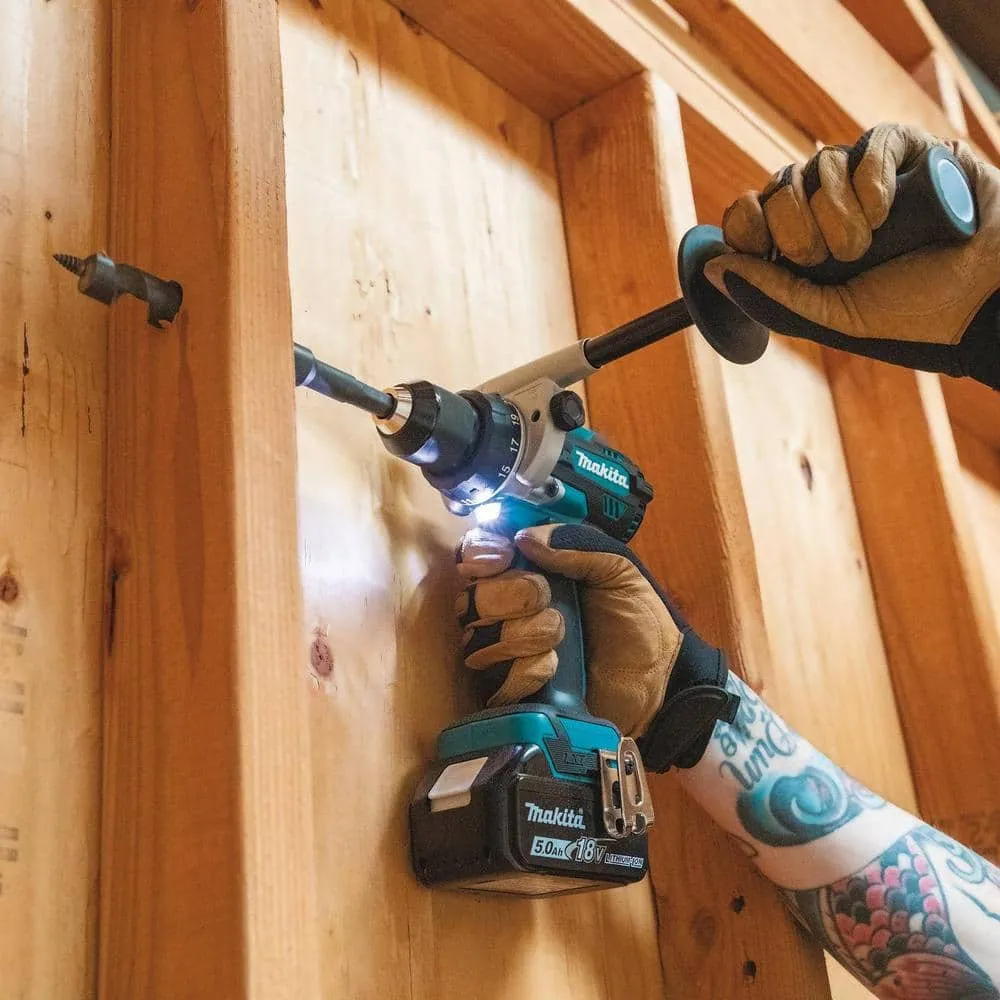 Makita 18V LXT Lithium-Ion Brushless Cordless Combo Kit (Hammer Drill/ Impact Driver/ Circular Saw/ Flashlight) 5.0Ah, photo 2 of 13