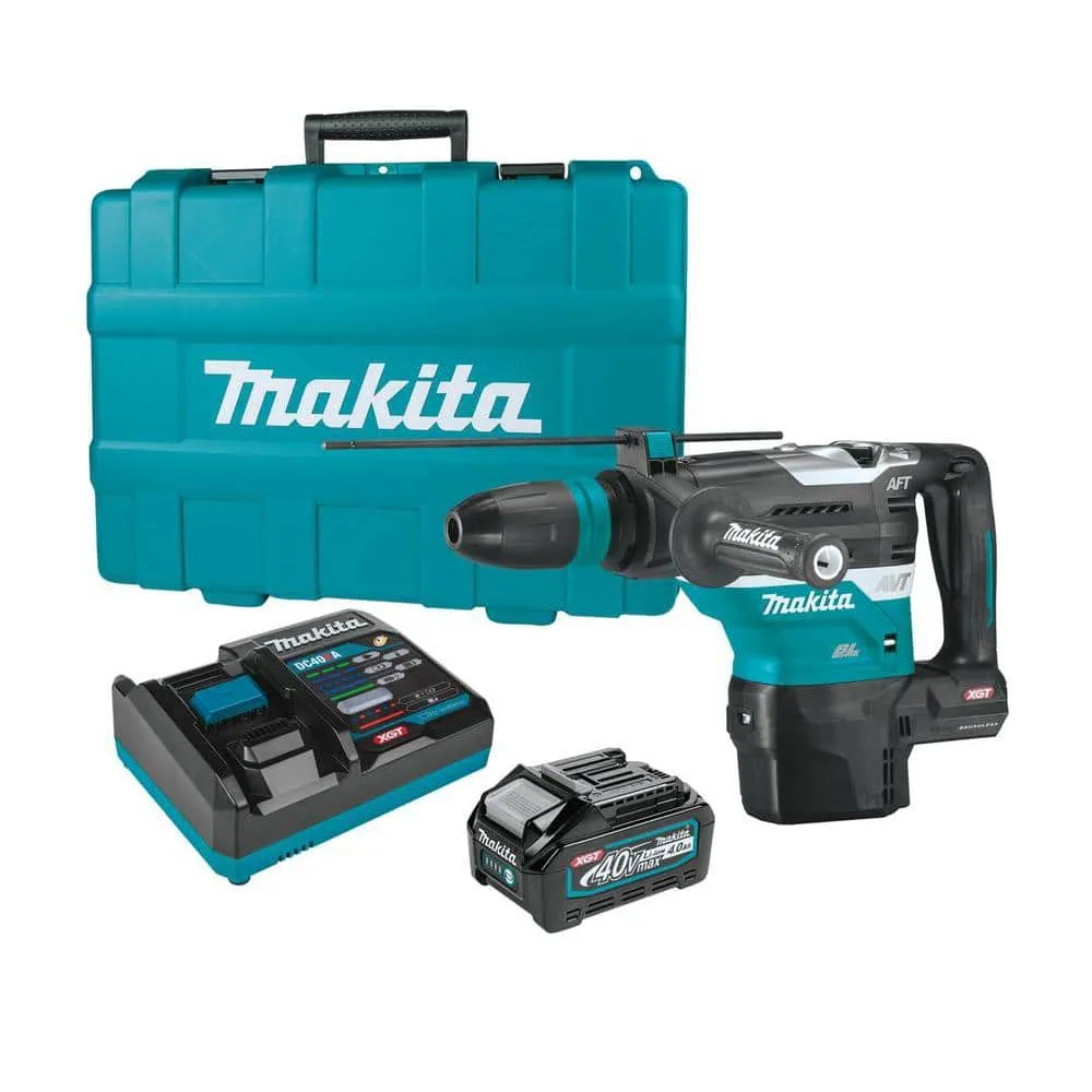 Makita 40V Max XGT Brushless Cordless 1-9/16 in. AVT Rotary Hammer Kit, AFT, AWS Capable (4.0Ah), photo 14 of 15
