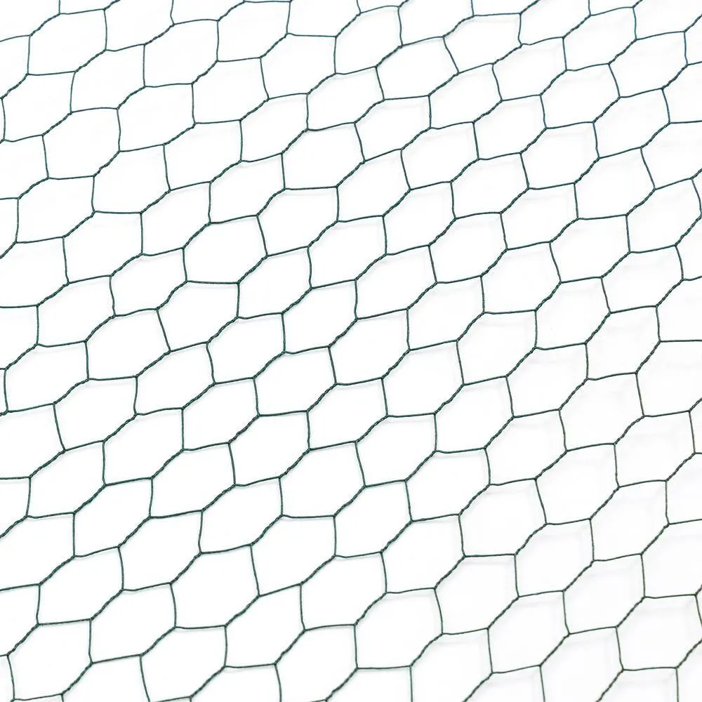 maocao hoom Large Size Galvanized Hexagonal Floral Green Chicken Wire, Outdoor Anti-Rust Chicken Wire Poultry Netting for Garden, photo 3 of 8