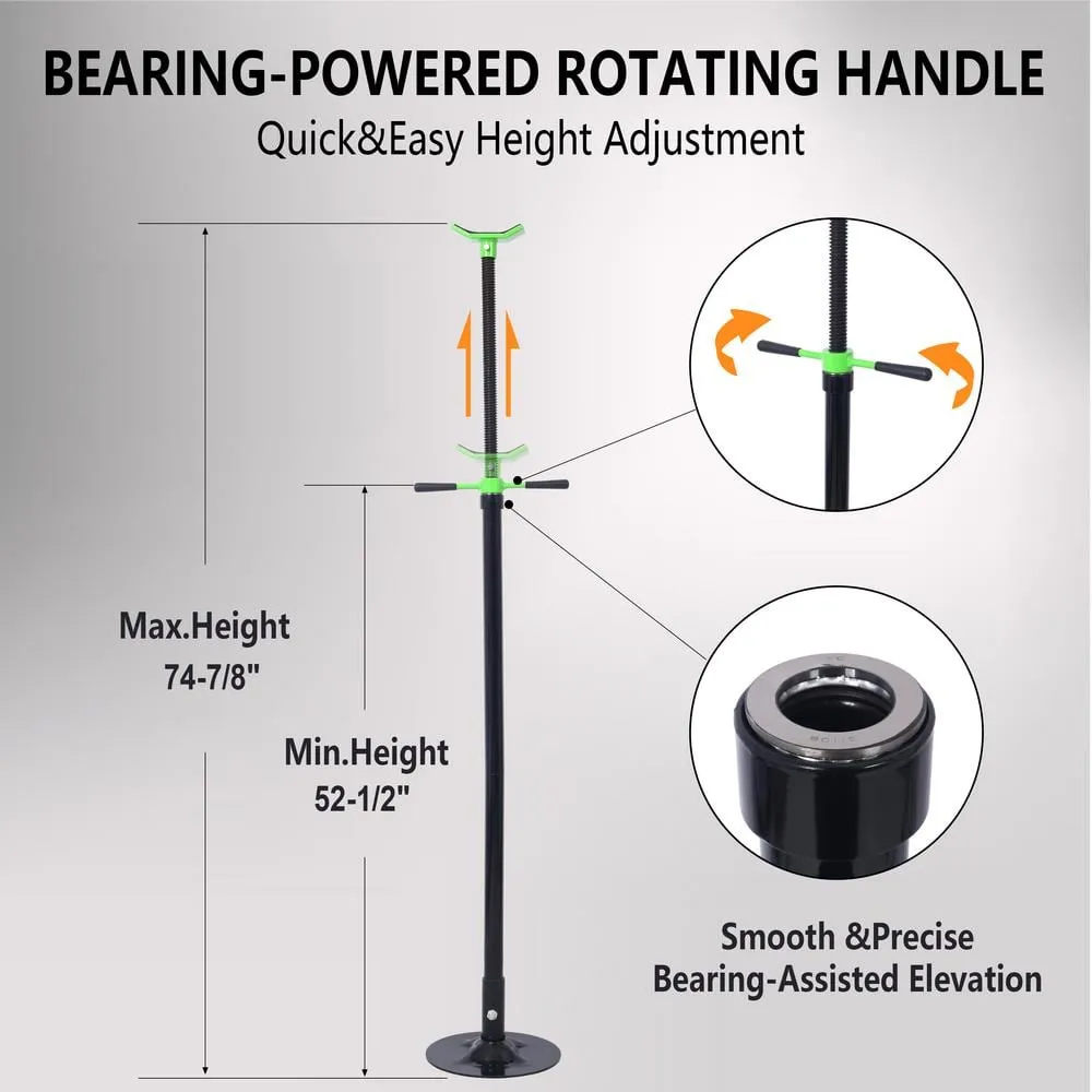 maocao hoom Under Hoist Support Stand 3/4 Ton 1650 lbs. Capacity Jack Stand Lifting from 52 1/2 to 74 7/8 in., photo 2 of 8