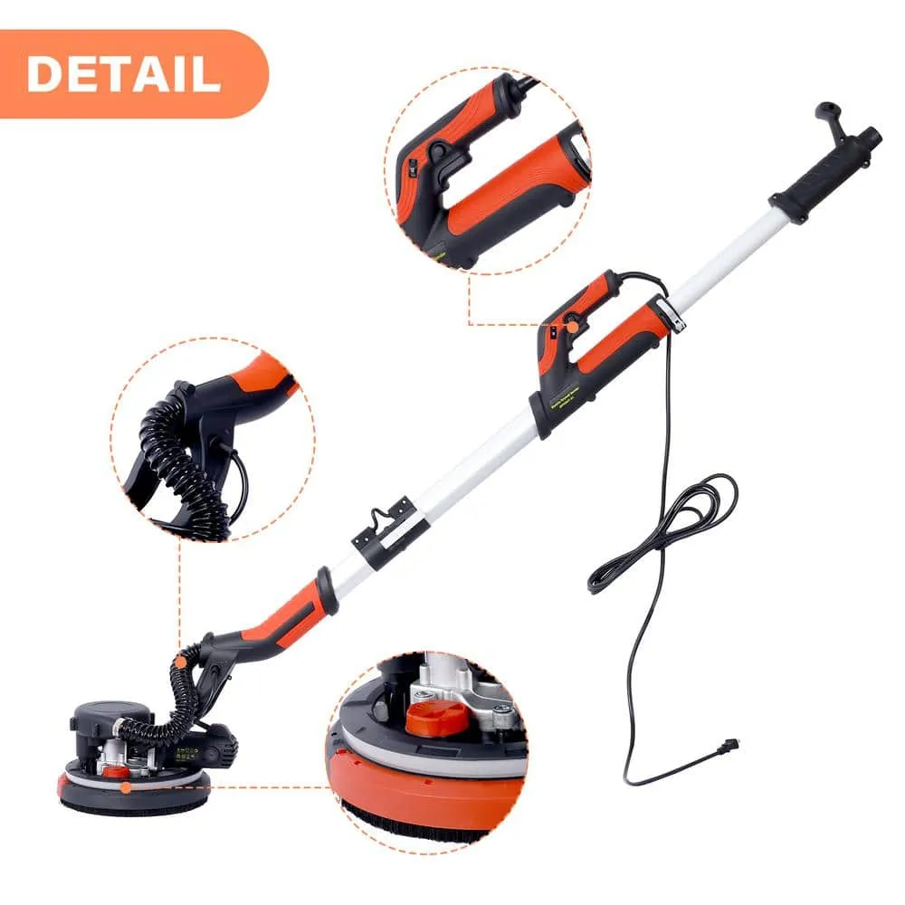 maocao hoom 9.8 in. x 0.8 ft. x 5.7 ft. 780-Watt Electric Drywall Sander 6.5A Motor Dustless Floor Sander Variable Speed 900-1800RPM, photo 5 of 10