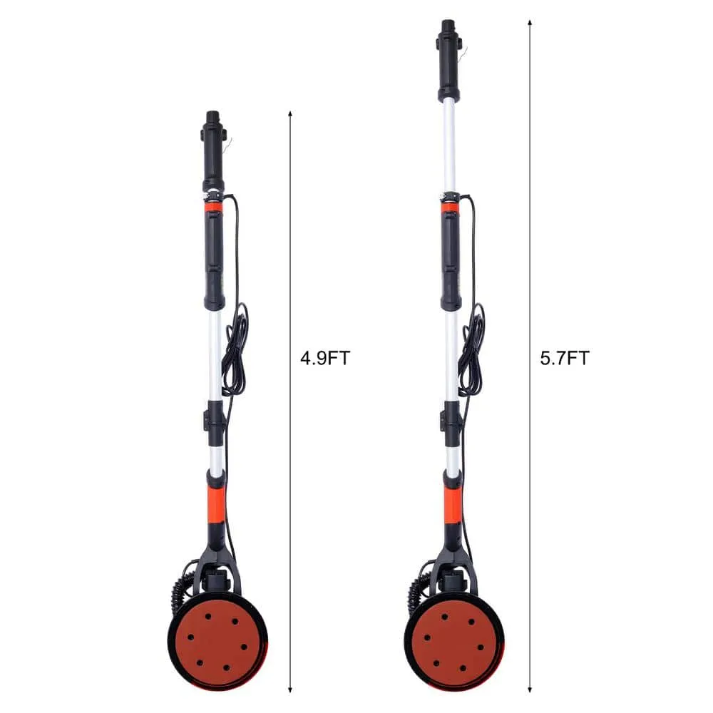 maocao hoom 9.8 in. x 0.8 ft. x 5.7 ft. 780-Watt Electric Drywall Sander 6.5A Motor Dustless Floor Sander Variable Speed 900-1800RPM, photo 4 of 10
