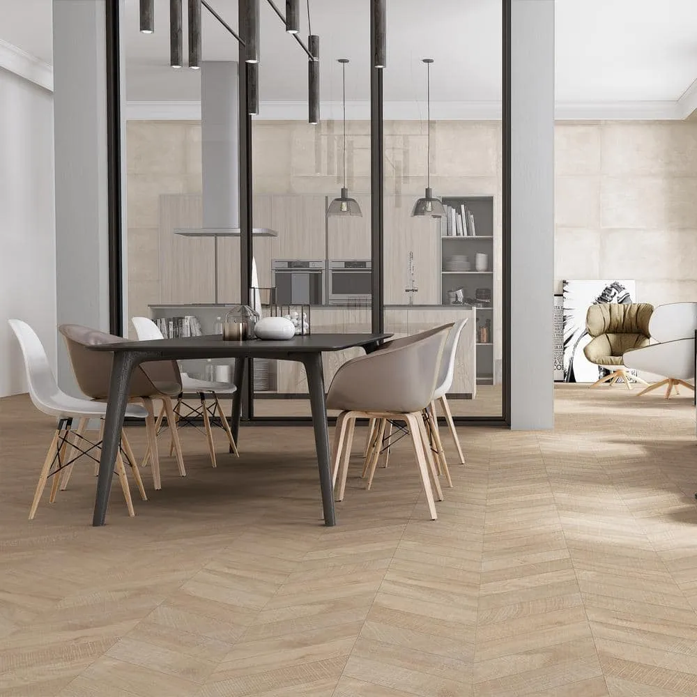 Ivy Hill Tile Montgomery Chevron Maple 24 in. x 48 in. Matte Porcelain Floor and Wall Tile (15.49 sq. ft./Case), photo 8 of 8