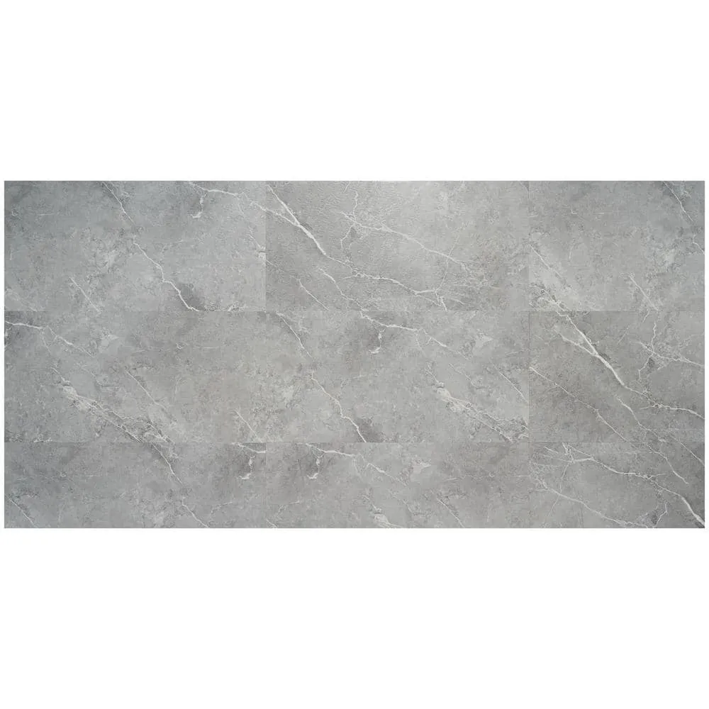 Ivy Hill Tile Duren 28mil Marbello Gray 18 in. x 36 in. Glue Down Luxury Vinyl Tile Flooring (36 sq. ft.), photo 4 of 7