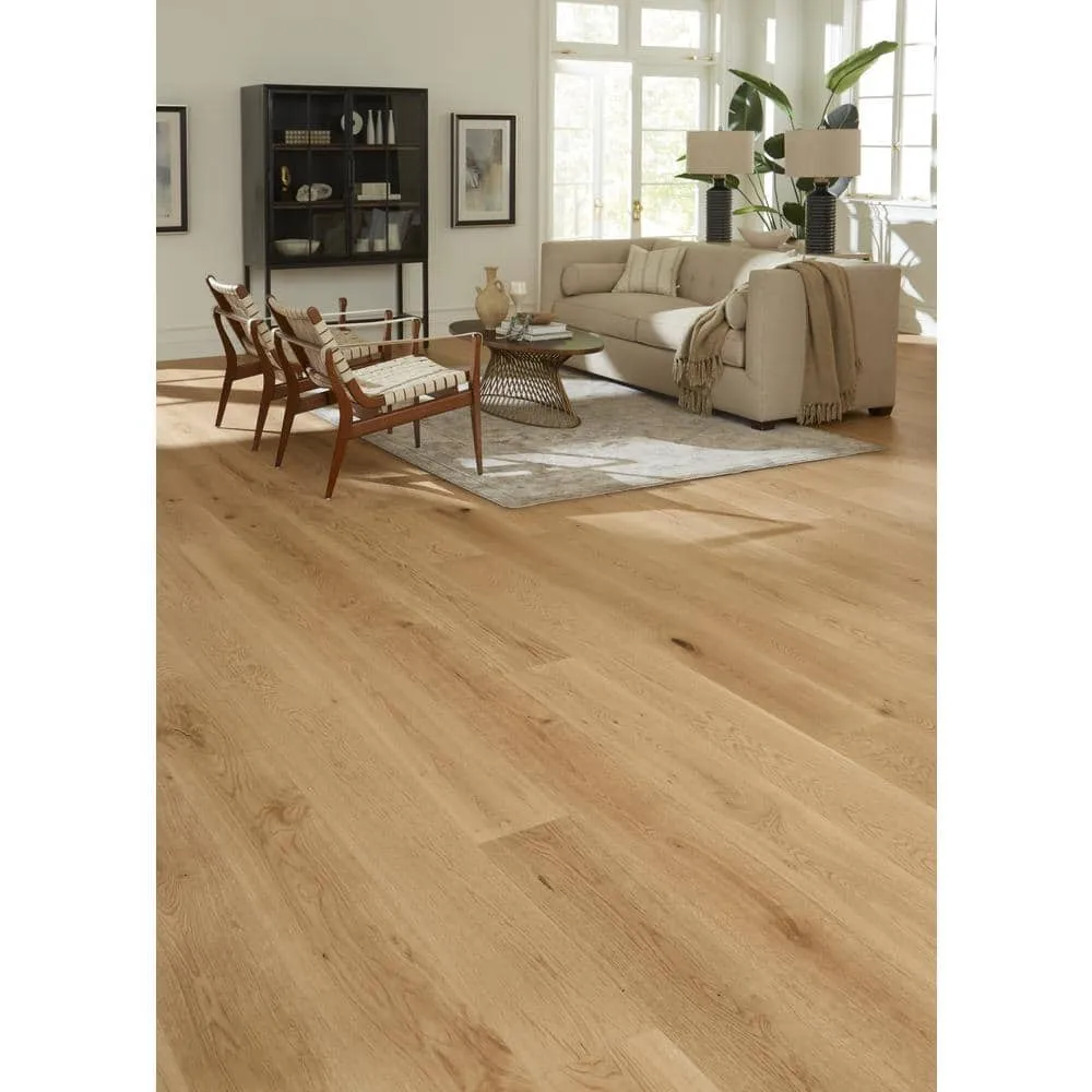 ASPEN FLOORING Marigold White Oak 9/16 in. T x 8.66 in. W Tongue and Groove Smooth Engineered Hardwood Flooring (1250 sqft/pallet), photo 2 of 14