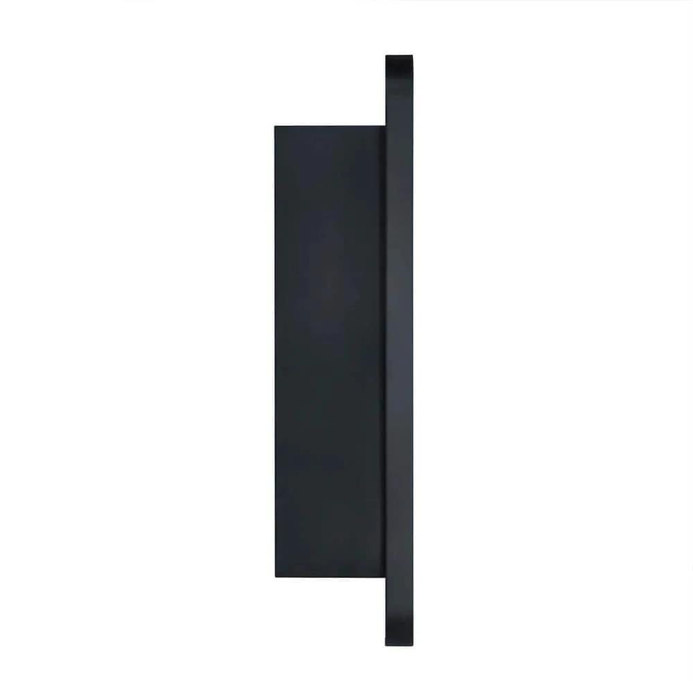 TEHOME 30 in. W x 30 in. H Surface Mount Round Circle Bathroom Metal Framed Medicine Cabinet with Mirror in Matt Black, photo 7 of 8