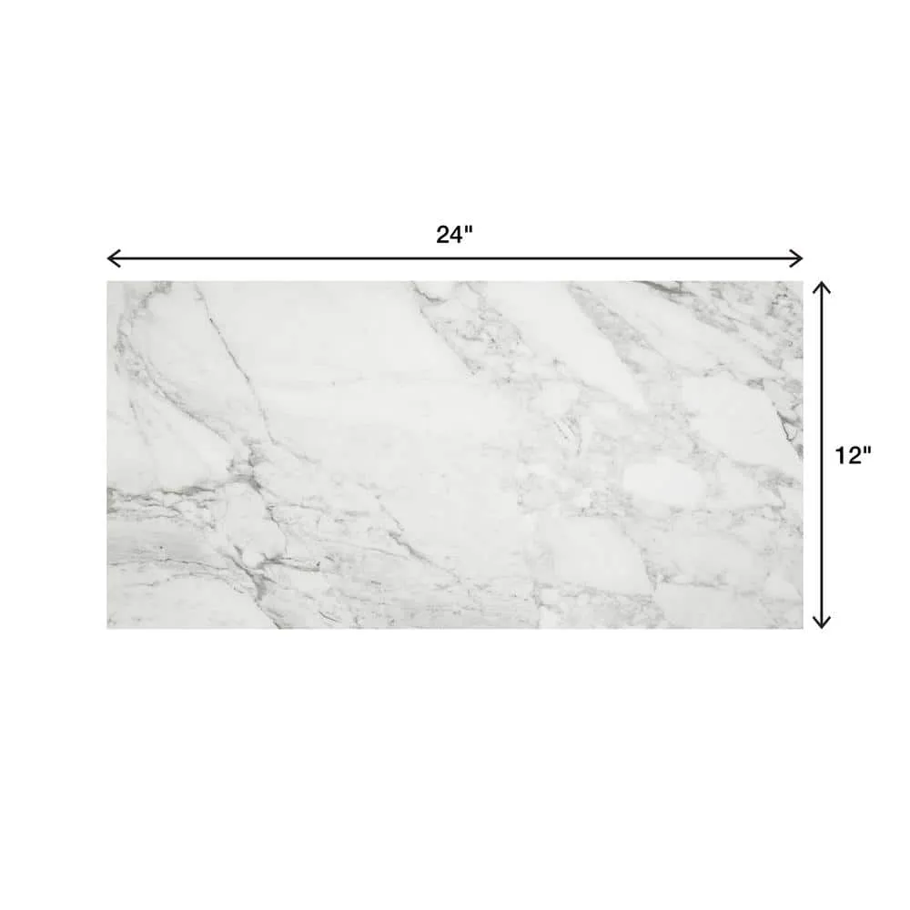Marazzi EpicClean Milton Arabescato Marble 12 in. x 24 in. Glazed Porcelain Floor and Wall Tile (15.6 sq. ft./Case), photo 4 of 8