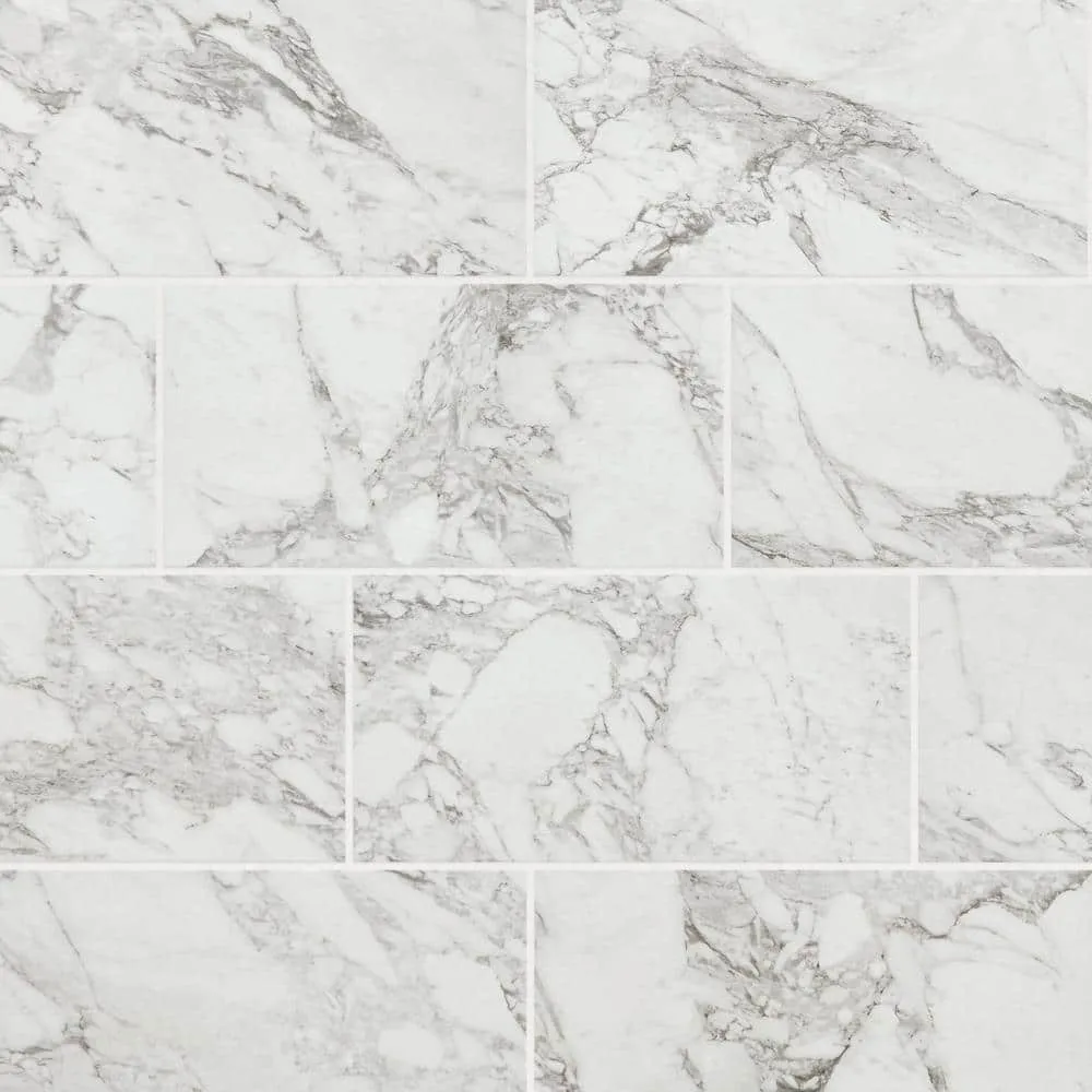 Marazzi EpicClean Milton Arabescato Marble 12 in. x 24 in. Glazed Porcelain Floor and Wall Tile (15.6 sq. ft./Case), photo 2 of 8