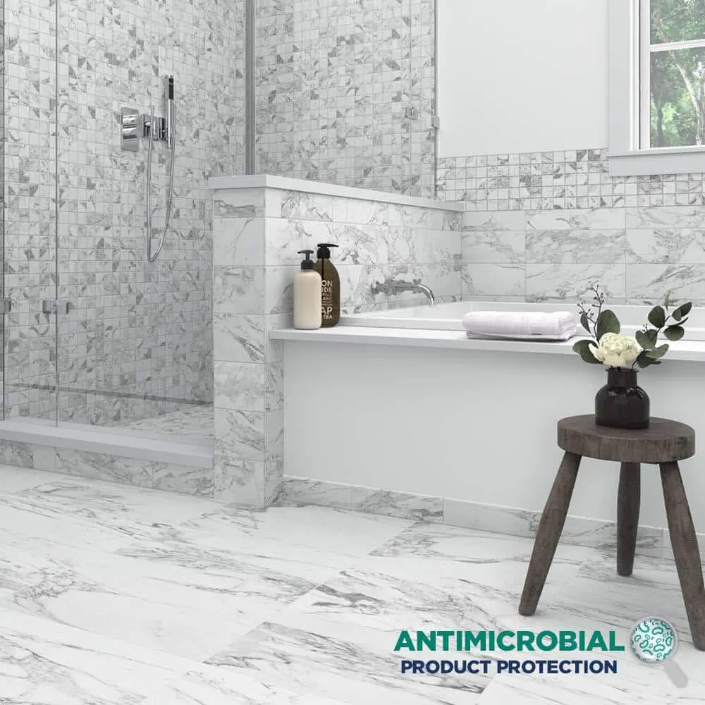 Marazzi EpicClean Milton Arabescato Marble 12 in. x 24 in. Glazed Porcelain Floor and Wall Tile (15.6 sq. ft./Case), photo 6 of 8