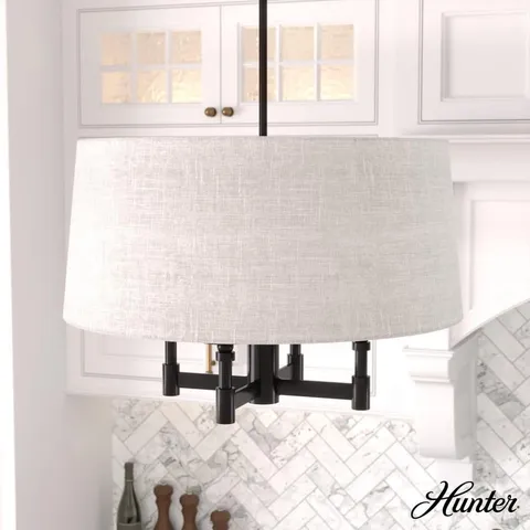 Briargrove 4-Light Matte Black Chandelier