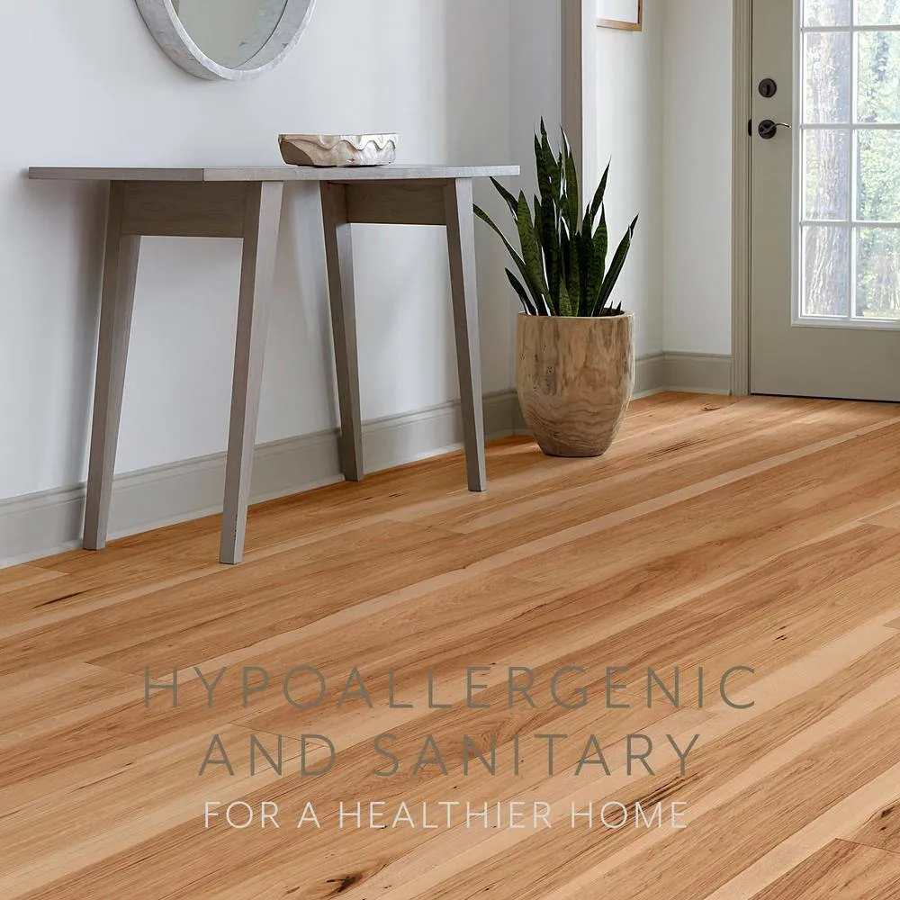 ASPEN FLOORING Meadow Hickory 9/16 in T x 8.66 in. W Tongue and Groove Wire Brushed Engineered Hardwood Flooring (31.25 sqft/case), photo 10 of 13