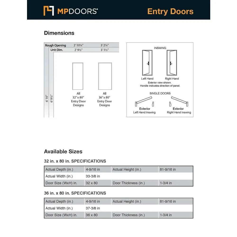 MP Doors 36 in. x 80 in. Medium Oak Right-Hand Inswing 3/4 Oval-Lite Andaman with Brass Stained Fiberglass Prehung Front Door, photo 2 of 2