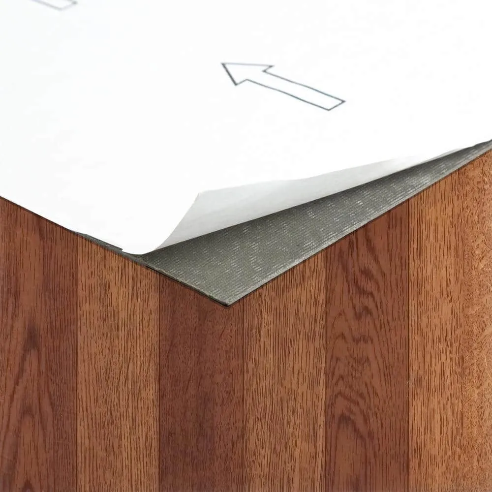 ACHIM Sterling Medium Oak Plank 12 in. x 12 in. Peel and Stick Vinyl Tile (45 sq. ft. / case), photo 6 of 8