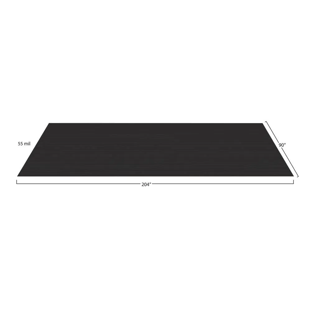 G-Floor Rib 7.5 ft x 17 ft Midnight Black Vinyl Garage Flooring Cover and Protector, photo 4 of 8
