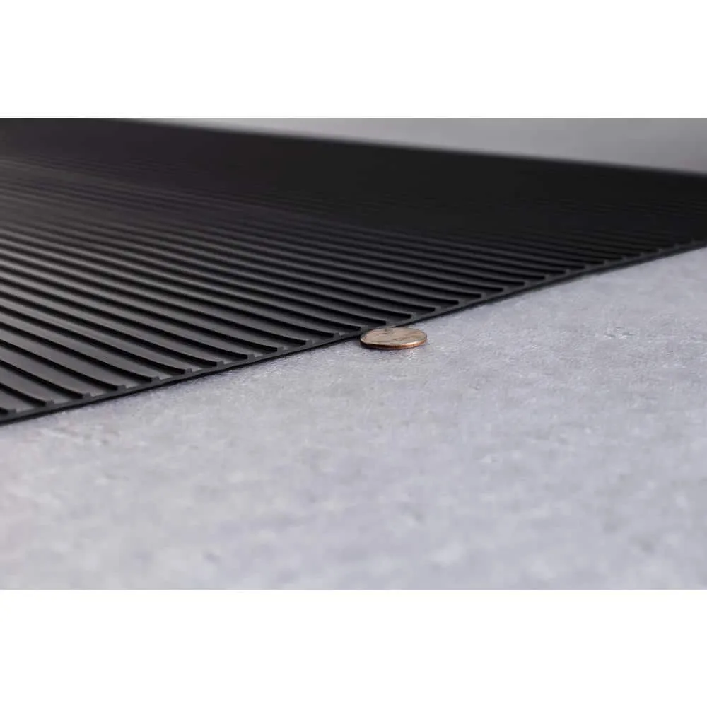 G-Floor Rib 7.5 ft x 17 ft Midnight Black Vinyl Garage Flooring Cover and Protector, photo 3 of 8