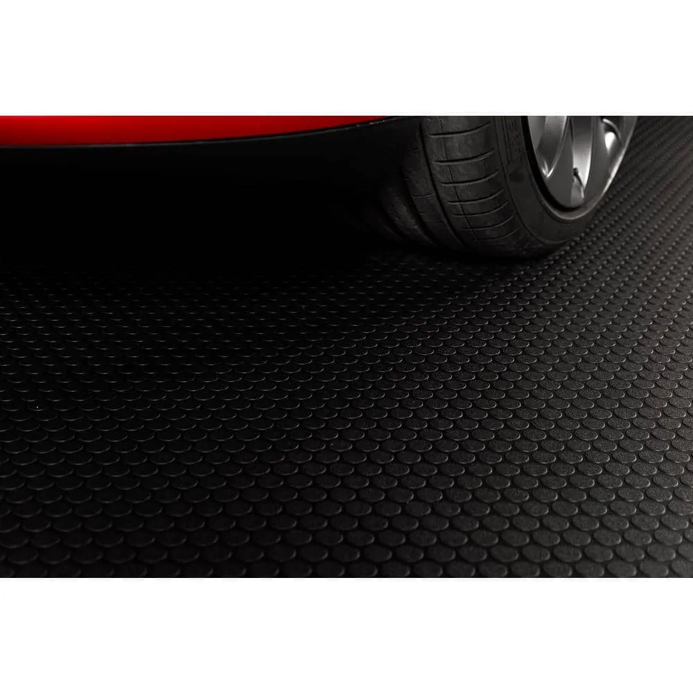 G-Floor Small Coin 10 ft. x 24 ft. Midnight Black Commercial Grade Vinyl Garage Flooring Cover and Protector, photo 5 of 8