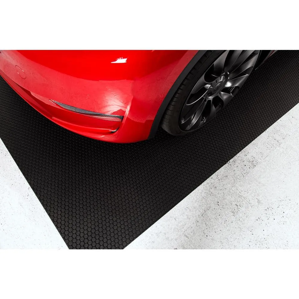 G-Floor Small Coin 10 ft. x 24 ft. Midnight Black Commercial Grade Vinyl Garage Flooring Cover and Protector, photo 7 of 8